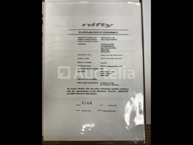 Niftylift hr17 ne mk3 - afbeelding 8 van  16