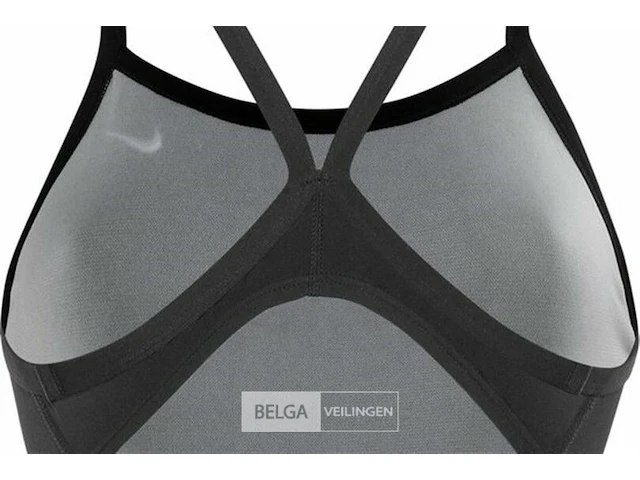 Nike swim racerback dames badpak - black - maat 34 - afbeelding 2 van  2