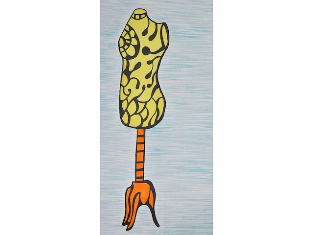 Niki de saint phalle - femme et mannequin - lithografie - afbeelding 7 van  7