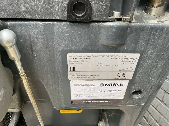 Nilfisk ba 651 zelfrijdende veegmachine - afbeelding 6 van  8
