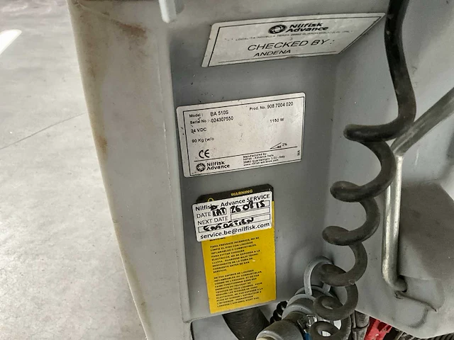 Nilfisk ba510s schrob-/zuigmachine - afbeelding 2 van  10
