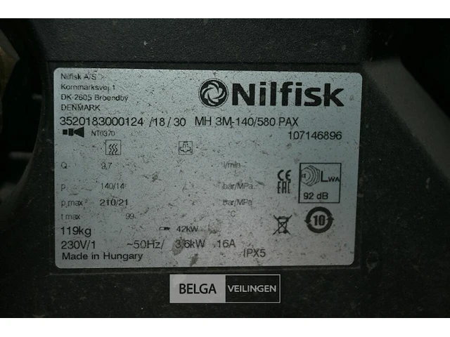 Nilfisk hogedrukreiniger - afbeelding 5 van  6