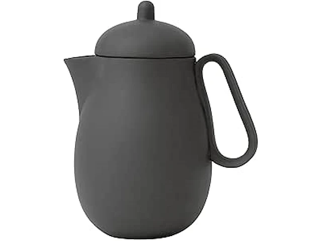 Nina, porseleinen theepot 1l matzwart - afbeelding 1 van  1