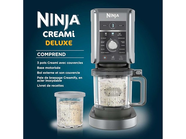 Ninja creami deluxe ijsmachine bevroren dessertmachine 3 trays - afbeelding 4 van  8