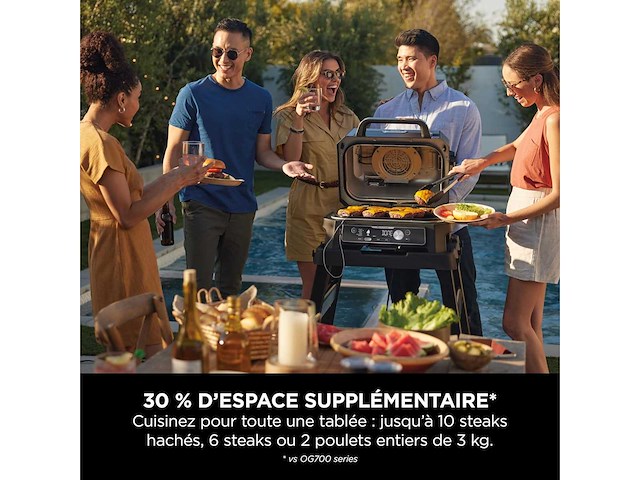 Ninja woodfire pro connect xl elektrische bbq grill & roker - afbeelding 4 van  10