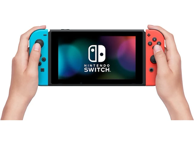 Nintendo switch console - blauw/rood - afbeelding 6 van  9