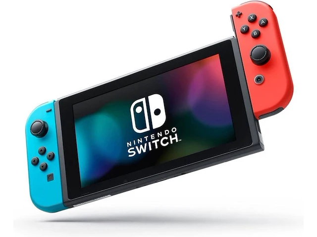 Nintendo switch console - blauw/rood - afbeelding 8 van  9