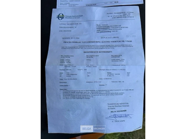 Nissan cabstar lichte vrachtwagen, met hoogtewerker - afbeelding 17 van  19