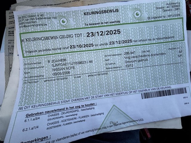 Nissan note, 2006 - afbeelding 28 van  39