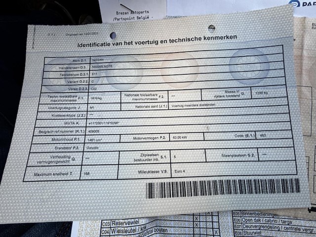 Nissan note, 2006 - afbeelding 32 van  39