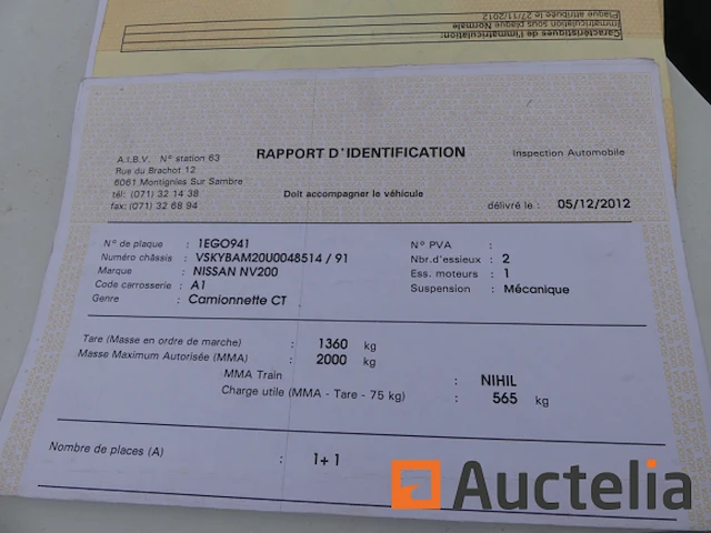 Nissan nv200 utility car (2012-63.605 km)[9430-007] - afbeelding 14 van  33