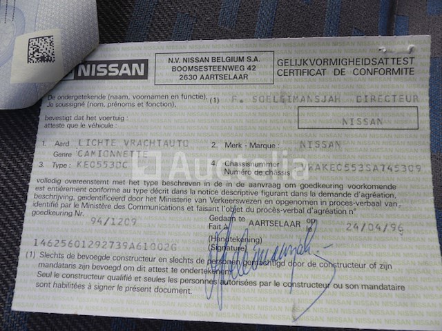 Nissan trade 3.0 (1996-44.049 km-vin:vwake0553s745309) - afbeelding 6 van  27