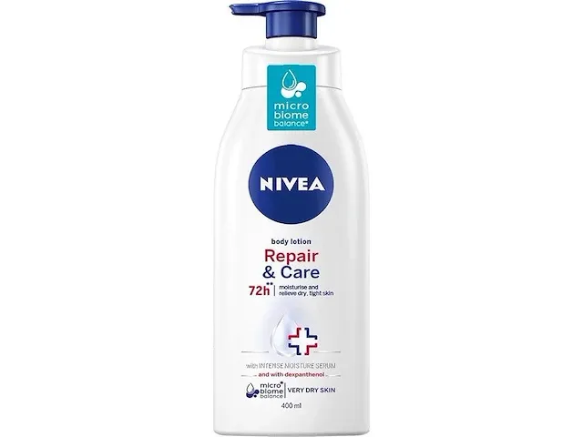 Nivea - repair & care 72h - herstellende bodylotion - verlichting jeuk - 400ml - afbeelding 1 van  2