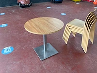 Nn - rond 90cm - restaurant tables (2x) - afbeelding 1 van  3