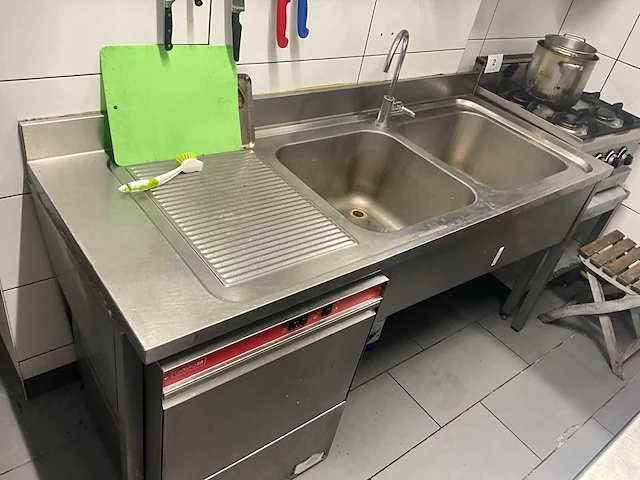 Nn dubbele rvs spoelbak - afbeelding 1 van  6