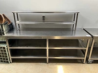 Nn rvs werktafel met opstand - afbeelding 2 van  6