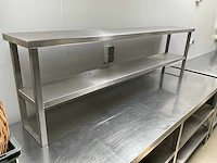 Nn rvs werktafel met opstand - afbeelding 6 van  6