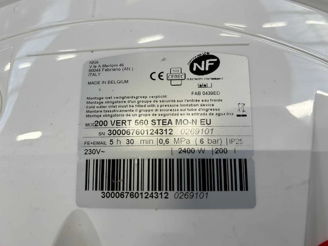 Nna - 200 vert - 200l elektrische boiler 2400w - afbeelding 4 van  9