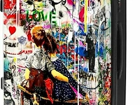No boring suitcase graffiti 55x35x25 cm. - afbeelding 2 van  5