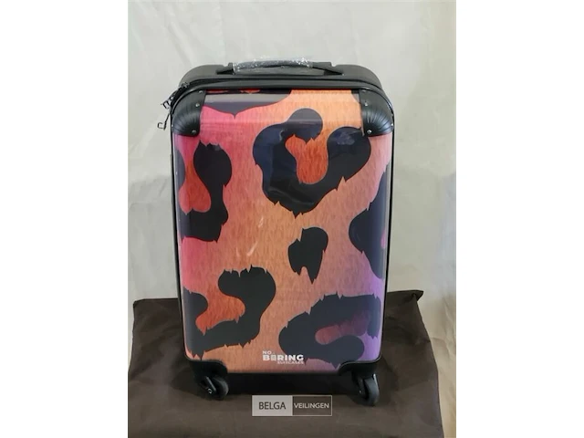 No boring suitcase tijgerprint 55x35x25 cm - afbeelding 1 van  3