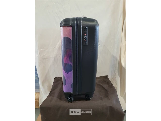 No boring suitcase tijgerprint 55x35x25 cm - afbeelding 2 van  3