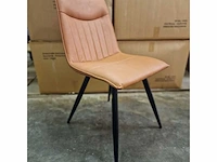 Noah cognac pu - dining chair (6x) - afbeelding 2 van  4