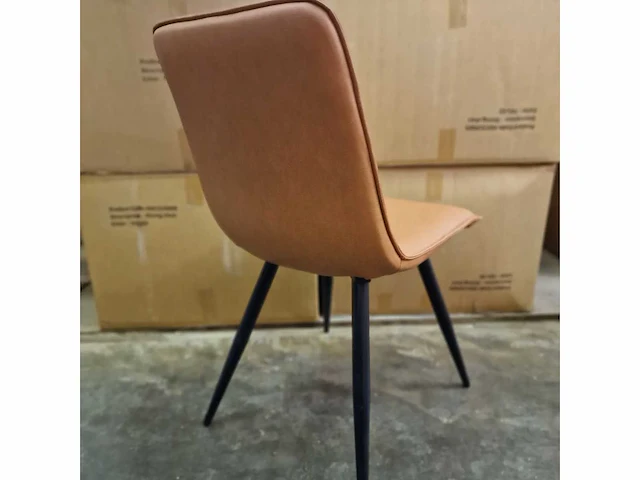 Noah cognac pu - dining chair (6x) - afbeelding 4 van  4
