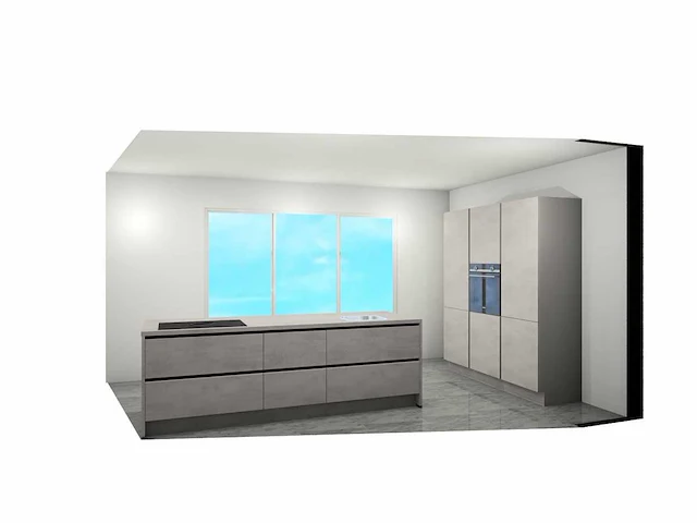 Nobilia - riva decor beton grijs eiland - afbeelding 14 van  19