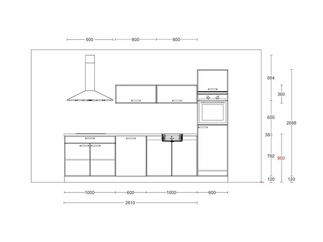 Nobilia - structura decor eiken nero - keukenopstelling - afbeelding 11 van  13