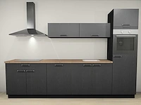 Nobilia - structura decor eiken nero - keukenopstelling
