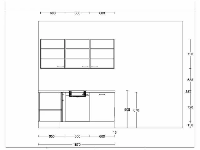 Nobilia hoek keuken touch mat wit - afbeelding 15 van  18