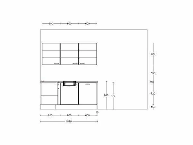 Nobilia hoek keuken touch mat wit - afbeelding 18 van  18