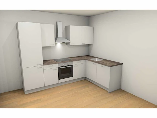 Nobilia hoekkeuken laser mat wit - afbeelding 4 van  10
