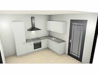 Nobilia mat wit hoek keuken