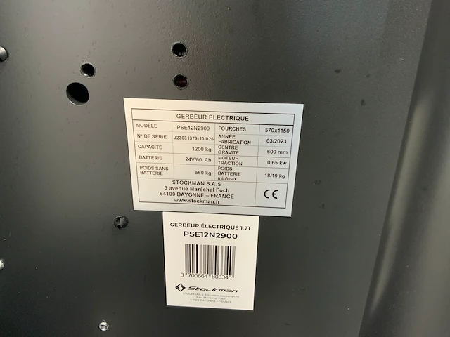 Noblelift - pse12b29 - elektrische stapelaar 2.9m - afbeelding 16 van  16