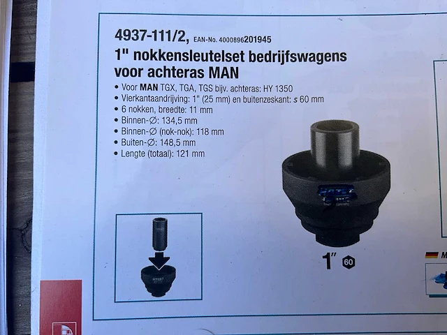 Nokkensleutel franse werkzeug 12/12 - afbeelding 6 van  6
