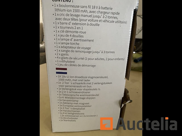 Noodgevallen koffer met slagmoersleutel - afbeelding 1 van  6