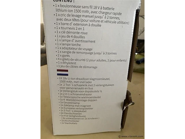 Noodgevallen koffer met slagmoersleutel - afbeelding 6 van  6
