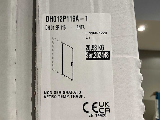 Novellini zephyros douchewand + douchedeur - afbeelding 1 van  3