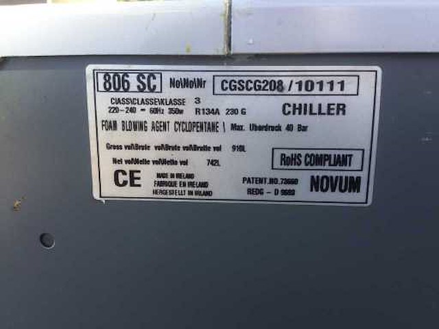 Novum - chiller 806sc - koeleiland - afbeelding 7 van  7