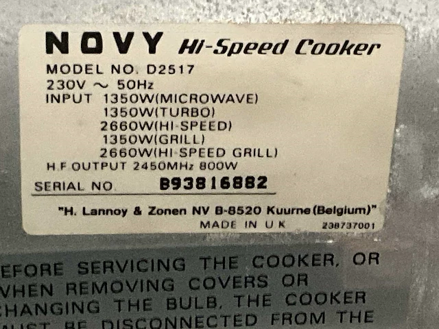 Novy d 2517 magnetron - afbeelding 5 van  5