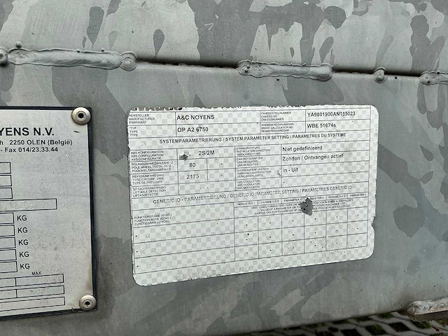 Noyens - s40758 - op a2 6750 - low loader - 2010 - afbeelding 15 van  23