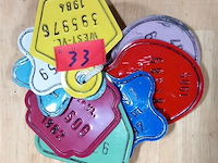 Nr platen koeien - afbeelding 1 van  1