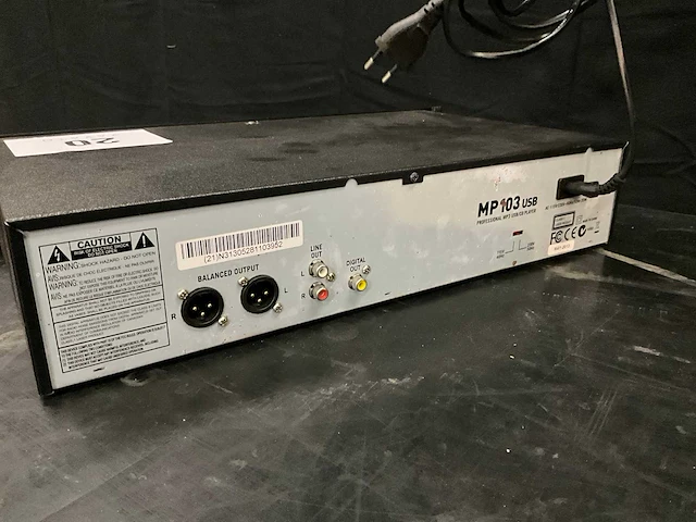Numark mp103 usb mediaspeler - afbeelding 5 van  6