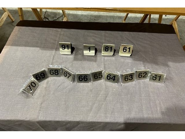 Nummerbordjes - afbeelding 2 van  4