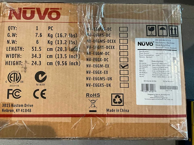 Nuvo distribution system e6gm-ex - afbeelding 4 van  4