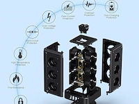 Nveeshox 12-voudig meervoudig stopcontact - afbeelding 2 van  4