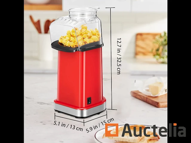 Ny popcorn machine, 1400w hete lucht popcorn machine - afbeelding 6 van  6