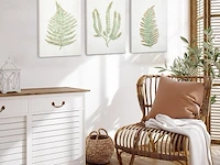 Oairse 3 stuks witte muurkunst - afbeelding 3 van  4