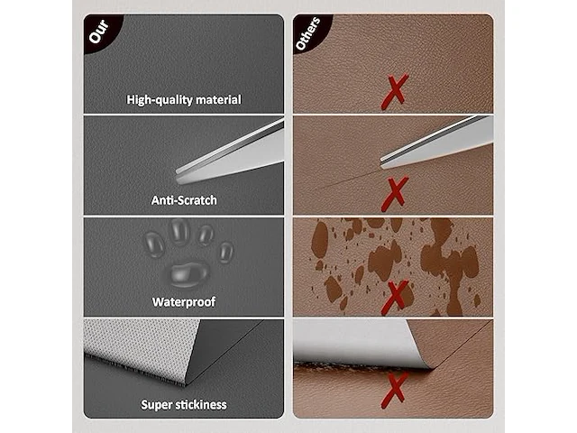 Oaz lederen reparatiepatch (60 x 300 cm) - afbeelding 3 van  3